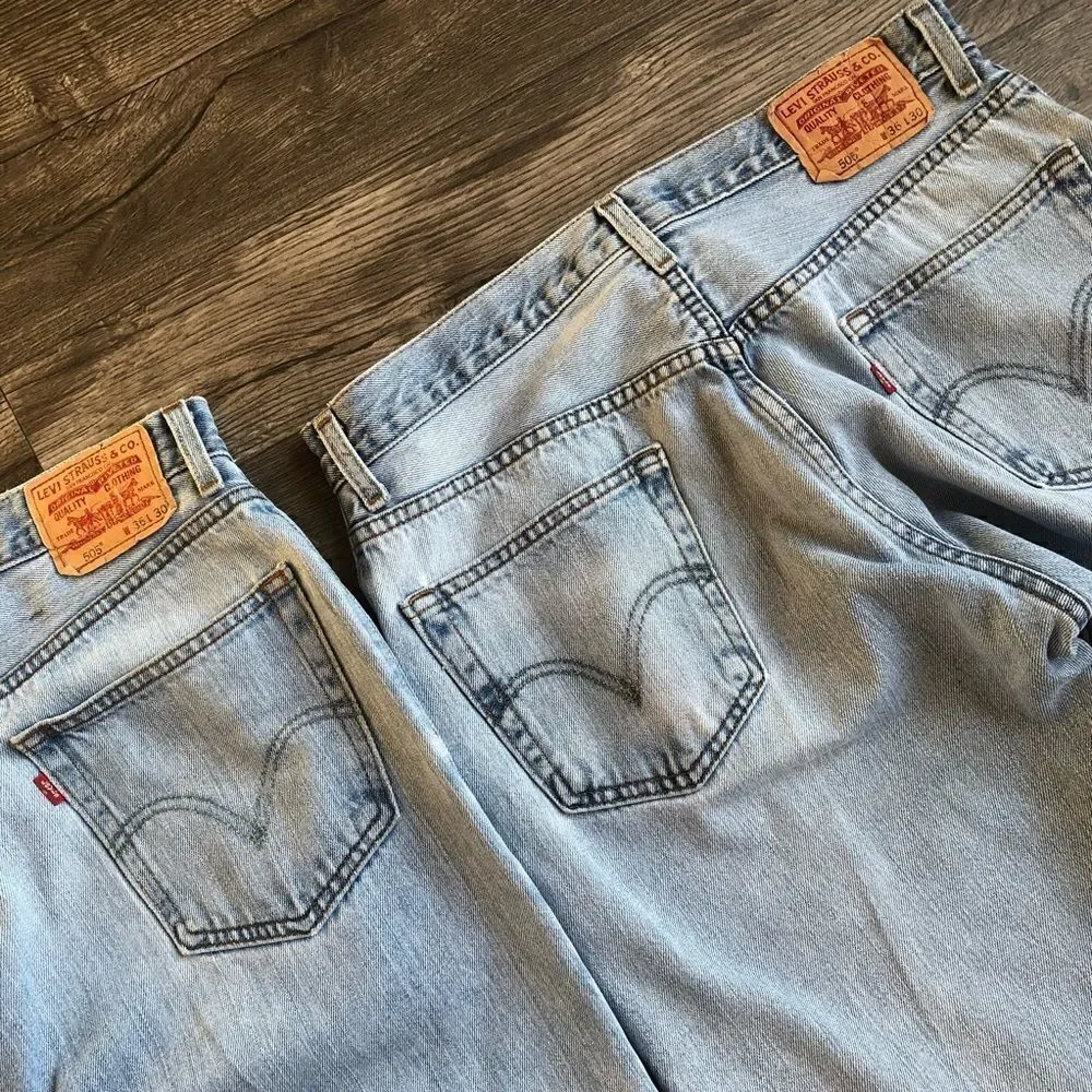 Levi’s 505 Regular Fit Distressed Jeans 36 X 30 (price is for 1 pair)